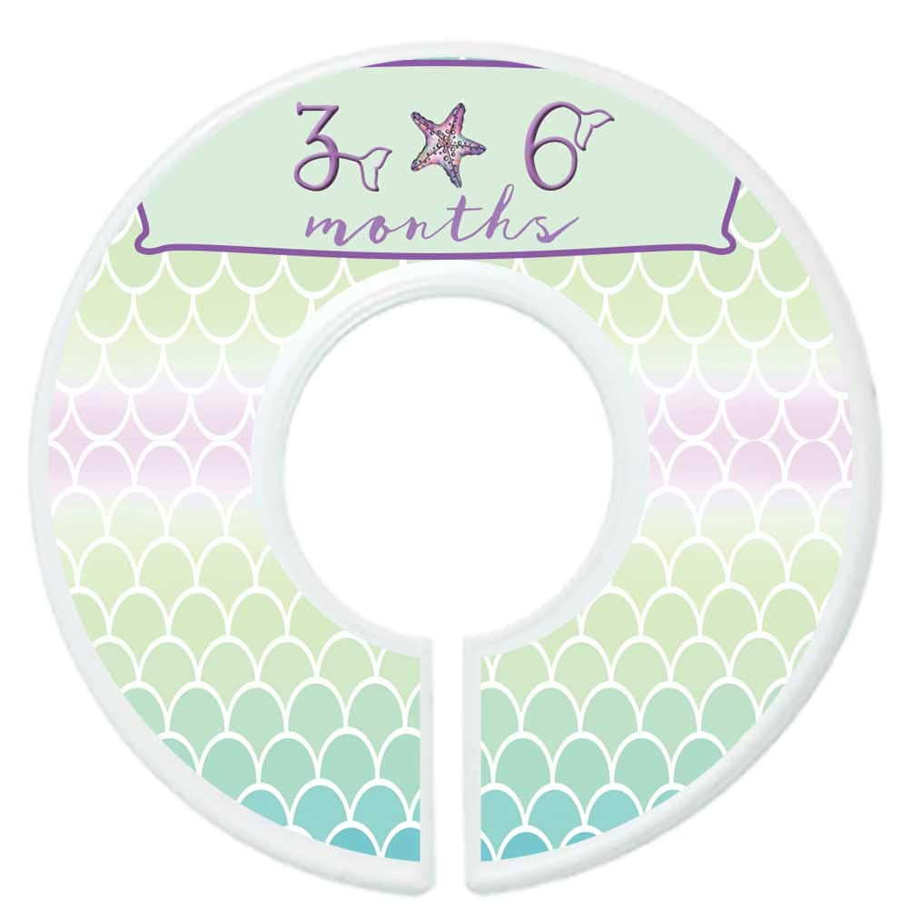 Nursery Closet Dividers Closet Organizers Baby Girl Clothes Dividers Mermaid