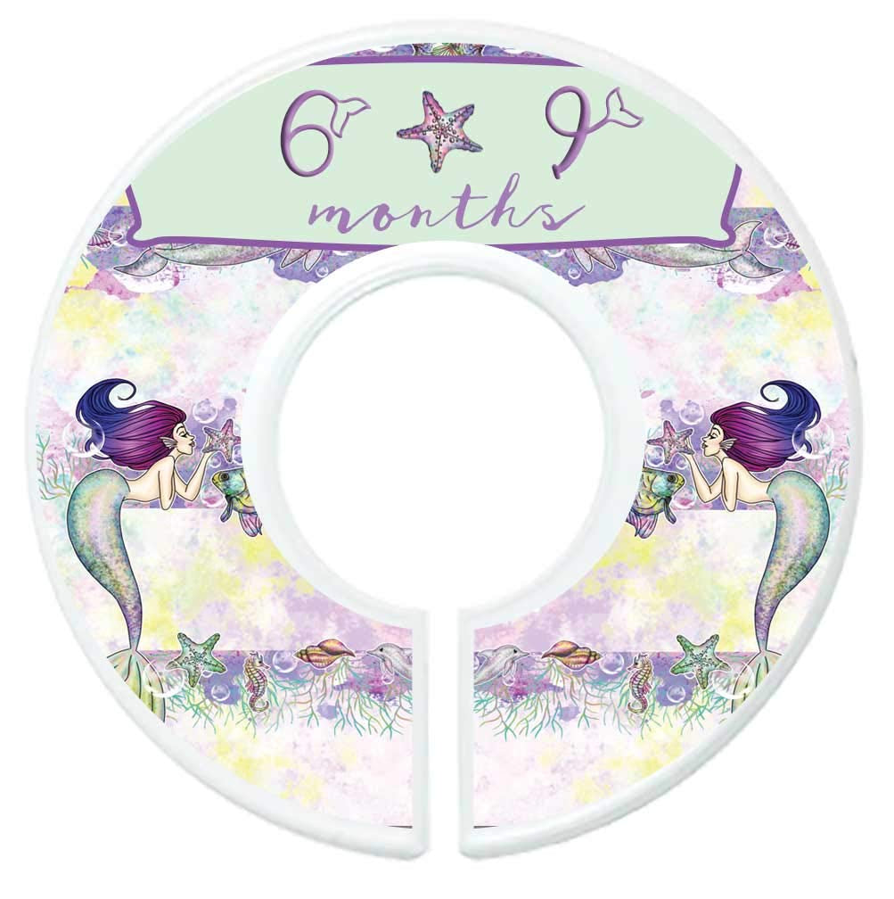 Nursery Closet Dividers Closet Organizers Baby Girl Clothes Dividers Mermaid
