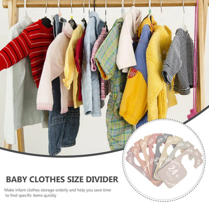 8 Pcs Baby Wardrobe Divider Baby Hangers Baby Clothes Organizer Divider Infant Closet Divider Newborn