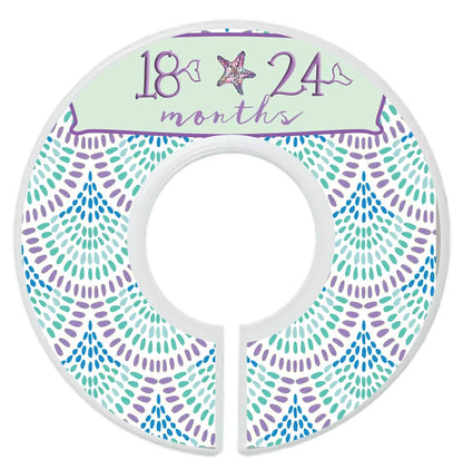 Nursery Closet Dividers Closet Organizers Baby Girl Clothes Dividers Mermaid