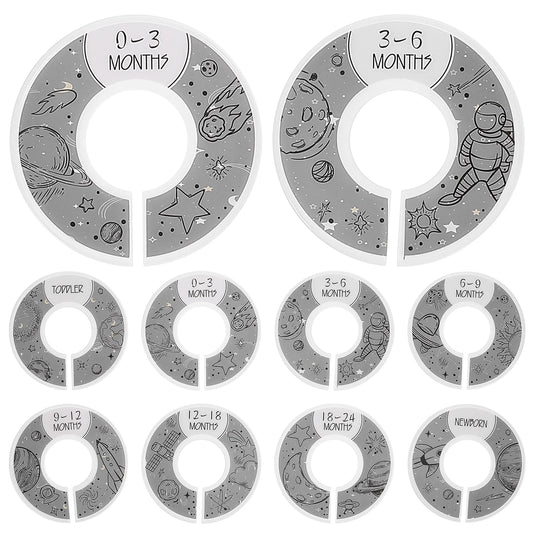 8Pcs Baby Closet Dividers Plastic Baby Closet Organizer Baby Clothes Size Age Dividers Baby Supplies