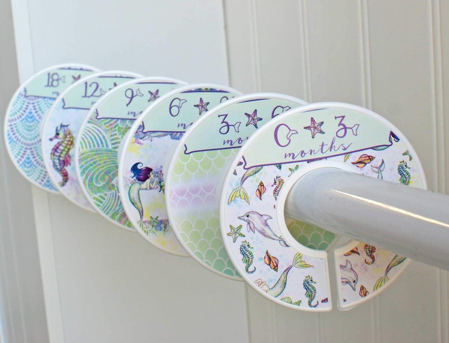 Nursery Closet Dividers Closet Organizers Baby Girl Clothes Dividers Mermaid
